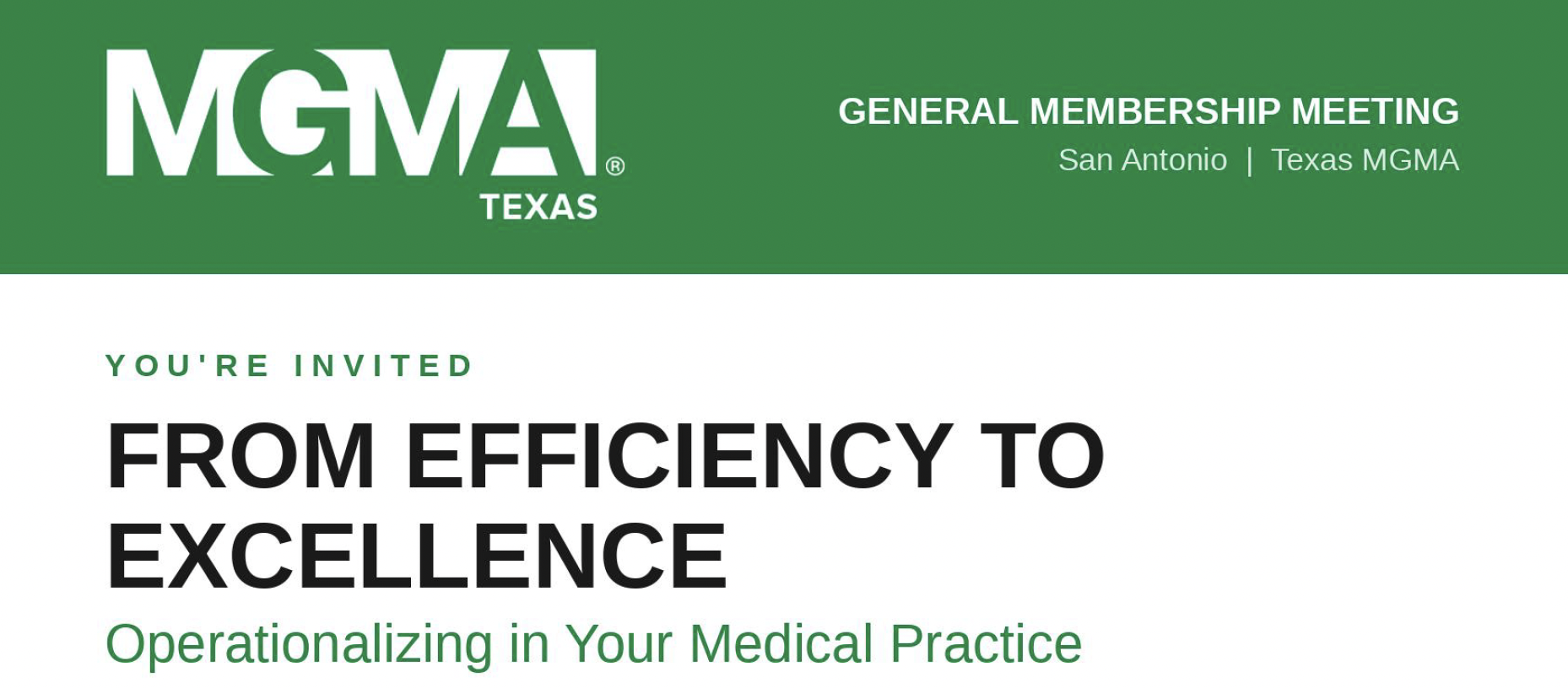 From Efficiency to Excellence: Operationalizing in Your Medical Practice
