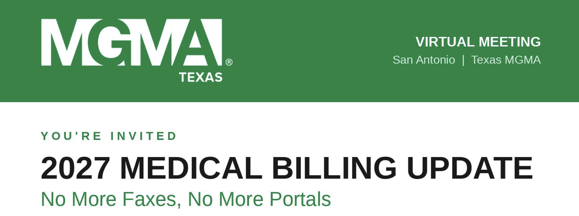 2027 Medical Billing Update: No More Faxes, No More Portals